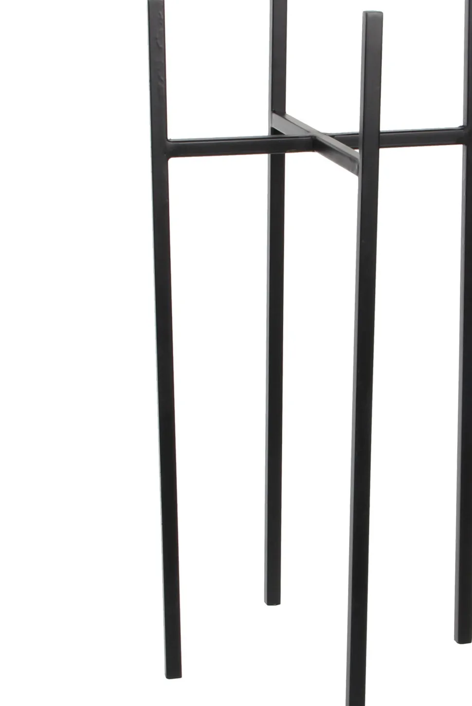 Mica Decorations Blumentopf-Ständer Ascot 24 x 24 x 55 cm schwarz