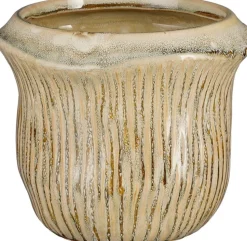 Mica Decorations Blumentopf Catona beige D 16,5 H 14 cm