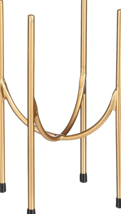 Mica Decorations Blumentopf-Ständer Kimo gold D 17 H 25 cm