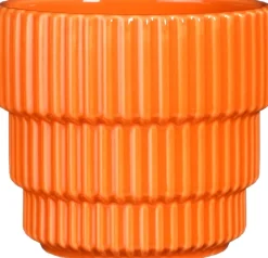 Mica Decorations Blumentopf Cella orange D 12 H 11 cm