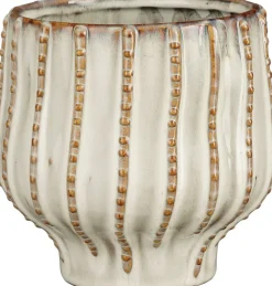 Mica Decorations Blumentopf Cathy weiß D 16 H 14,5 cm