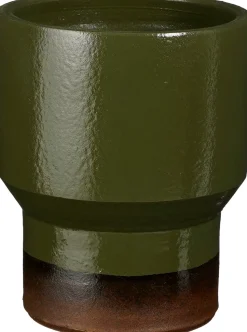 Mica Decorations Blumentopf Coimbra grün D 16 H 20 cm