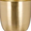 Mica Decorations Blumentopf Alano gold D 22 H 21 cm
