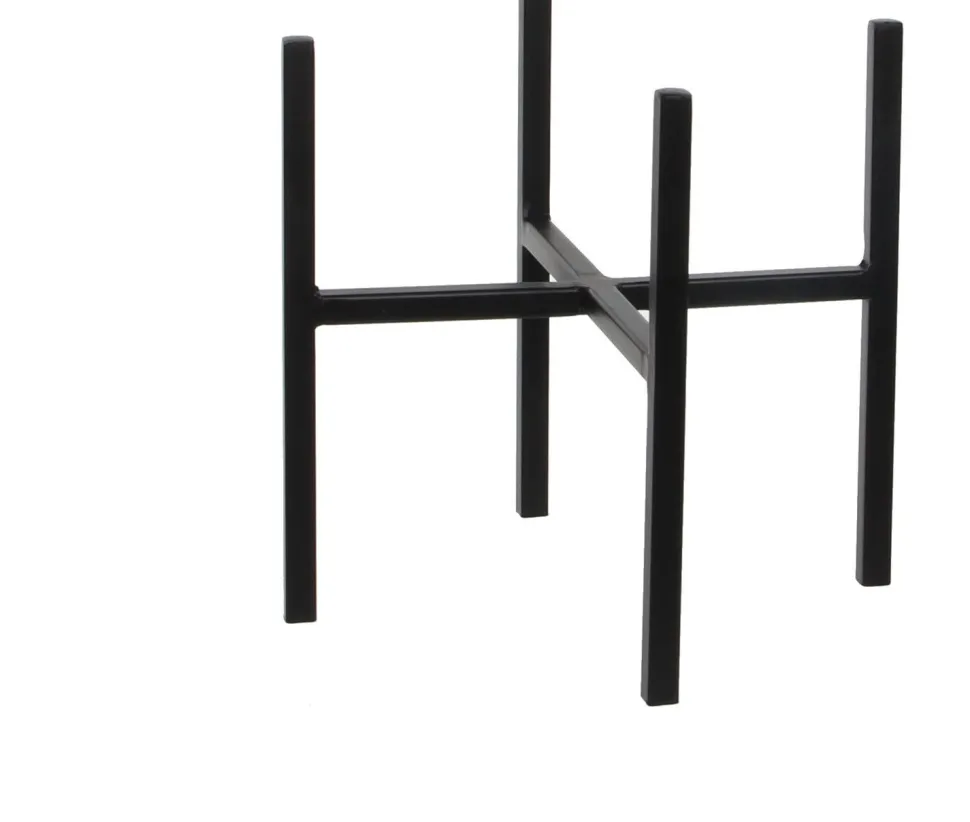 Mica Decorations Blumentopf-Ständer Ascot 24 x 24 x 25 cm schwarz