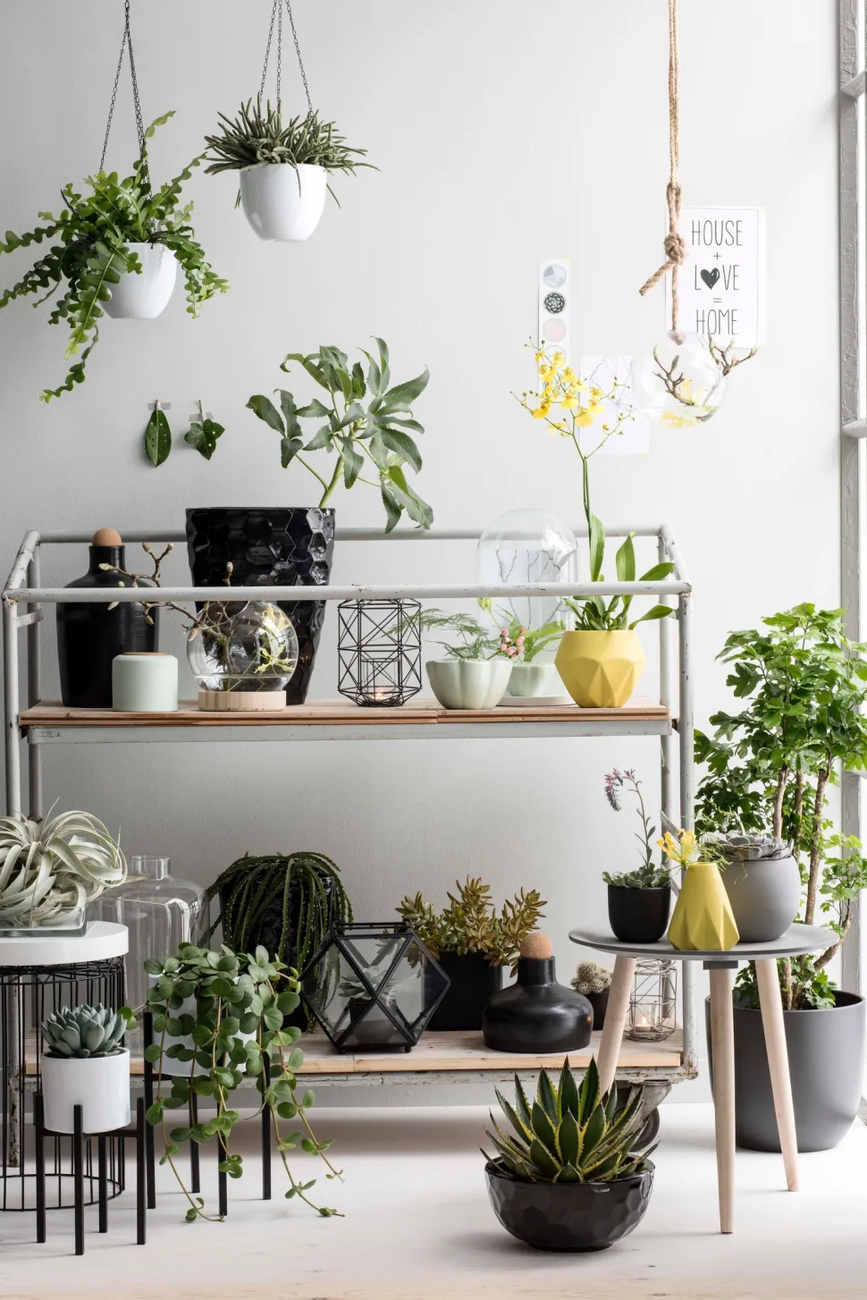 Mica Decorations Blumentopf-Ständer Ascot 24 x 24 x 25 cm schwarz