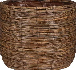 Mica Decorations Blumentopf Cargo D 36 H 30 cm braun