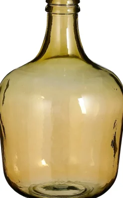 Mica Decorations Deko-Flasche Diego gelb D 27 cm H 42 cm