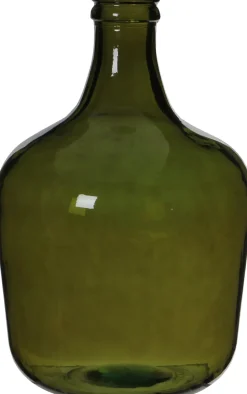 Mica Decorations Deko-Flasche Diego grün D 27 cm H 42 cm