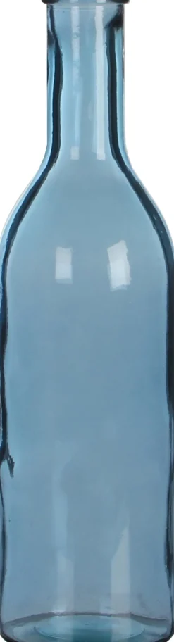 Mica Decorations Deko-Flasche Rioja blau D 15 cm H 50 cm