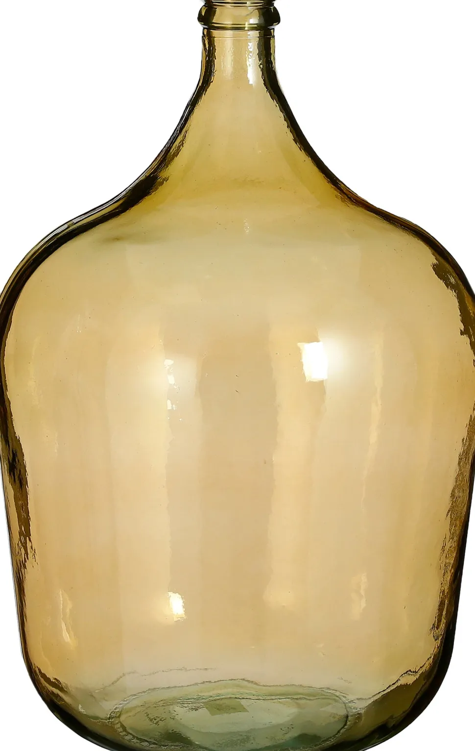 Mica Decorations Deko-Flasche Diego gelb D 40 cm H 56 cm