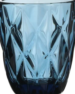 Mica Decorations Glas Boulogne blau D 8 cm H 10 cm