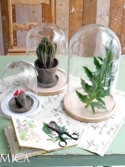 Mica Decorations Glasglocke Hella transparent D 17 cm H 23 cm