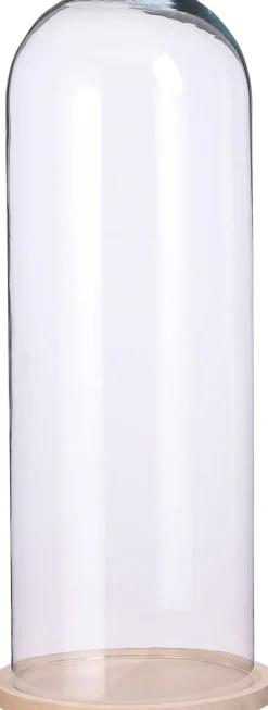 Mica Decorations Glasglocke mit Teller Hella transparent D 21 H 55,5 cm