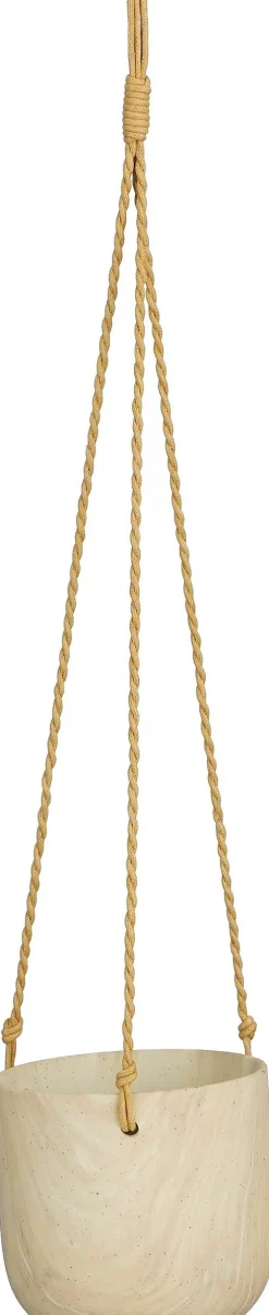 Mica Decorations Hängetopf Trentino creme D 12 H 11 cm