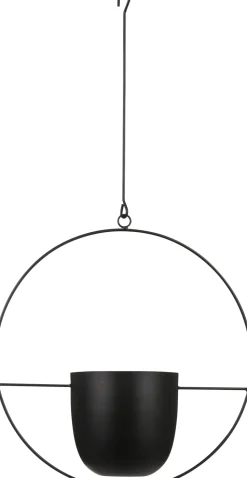 Mica Decorations Hängetopf Dexter schwarz 35 x 14 x 65 cm