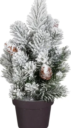 Mica Decorations Mini-Weihnachtsbaum Ivo mit Beleuchtung D 7,5 H 24 cm