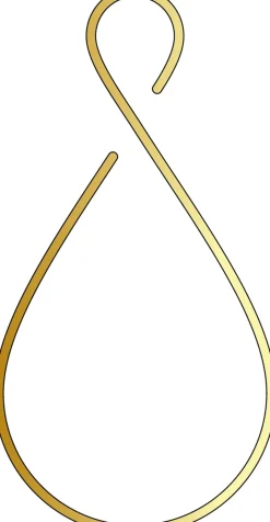 Mica Decorations Pflanzenstütze Erweiterung Tropfen gold D 15 H 30 cm