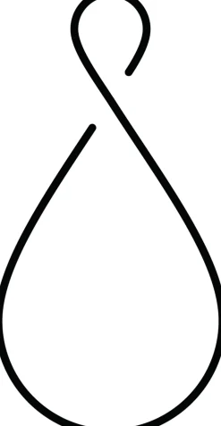 Mica Decorations Pflanzenstütze Erweiterung Tropfen schwarz D 15 H 30 cm