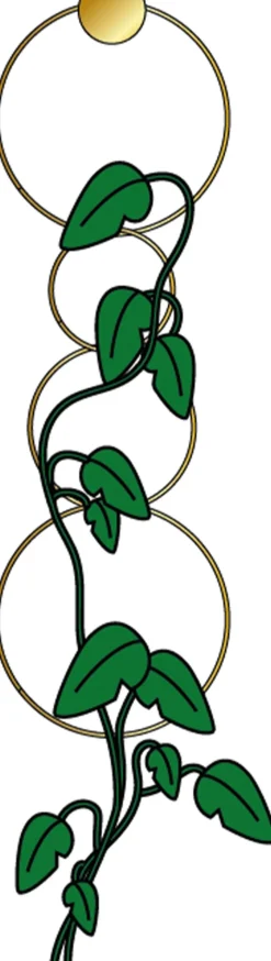 Mica Decorations Pflanzenstütze Kreis gold D 28 cm