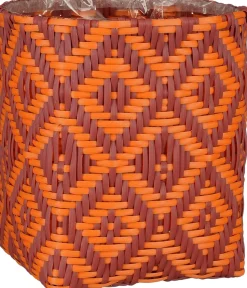 Mica Decorations Pflanzkorb Merlin orange / terrakotta 24 x 24 x 26 cm