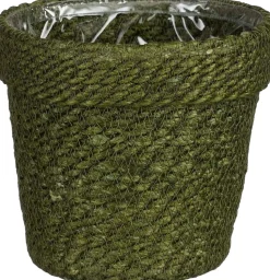 Mica Decorations Pflanzkorb Raja grün D 17 H 17 cm
