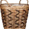 Mica Decorations Pflanzkorb Lorens braun D 38 H 33 cm