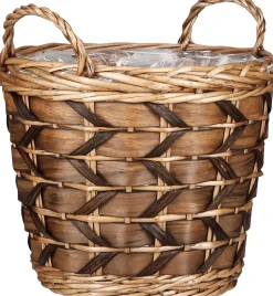Mica Decorations Pflanzkorb Lorens braun D 38 H 33 cm