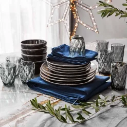 Mica Decorations Schale Tabo schwarz D 14 H 6,5 cm