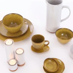 Mica Decorations Schale Tabo gelb D 11 cm H 6,5 cm