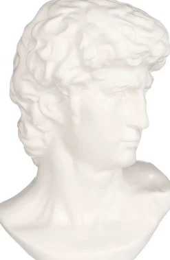 Mica Decorations Skulptur Kopf weiß 18,5 x 16,5 x 28,5 cm