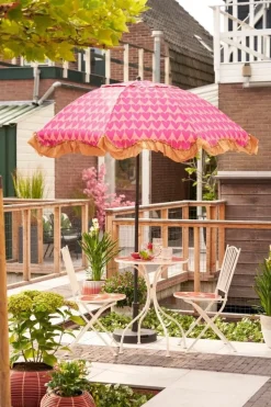 Mica Decorations Sonnenschirm rosa 220 x 220 x 238 cm