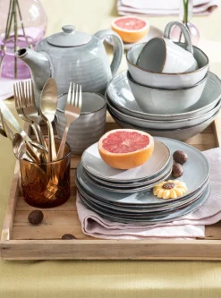 Mica Decorations Teekanne Tabo grau D 25 H 17,5 cm