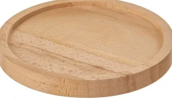 Mica Decorations Teller für Glasglocke Hella Holz hell D 17,5 cm H 2 cm