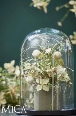 Mica Decorations Teller für Glasglocke Hella schwarz D 23,5 cm H 2 cm