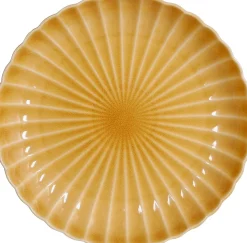 Mica Decorations Teller gelb Pesca D 20,5 H 3 cm