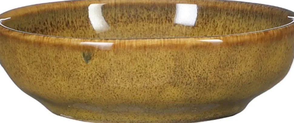 Mica Decorations Teller Tabo gelb D 8,5 cm H 2,5 cm