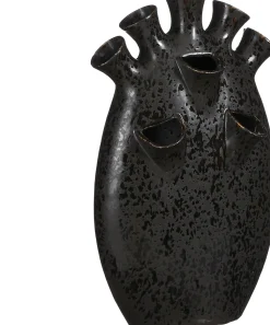 Mica Decorations Tulpenvase Saul schwarz 25 x 15,5 x 42 cm