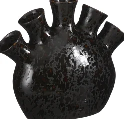 Mica Decorations Tulpenvase Saul schwarz 25 x 10 x 21 cm