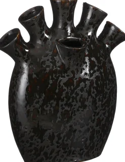 Mica Decorations Tulpenvase Saul schwarz 26 x 14 x 30,5 cm