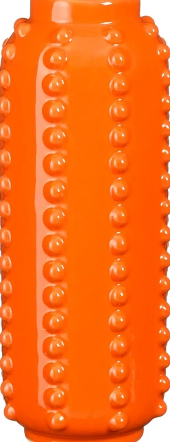 Mica Decorations Vase Boaz orange D 8 H 18 cm