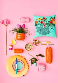 Mica Decorations Vase Boaz lila D 11 H 30 cm