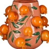 Mica Decorations Vase Melika oranje / rosa D 34 H 30,5 cm