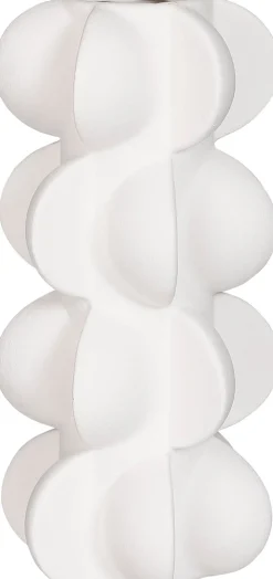 Mica Decorations Vase weiß D 12 H 23,5 cm