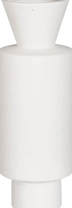 Mica Decorations Vase weiß D 10,5 H 28 cm