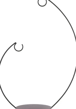 Mica Decorations Weihnachtskugel-Ständer doppelt schwarz 35 x 16 x 48 cm