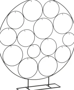 Mica Decorations Weihnachtskugelständer schwarz 58 x 10 x 64 cm