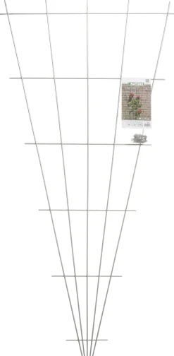 Nature Rankgitter V-Form galvanisiertes Metall H 145 x 5-75 cm