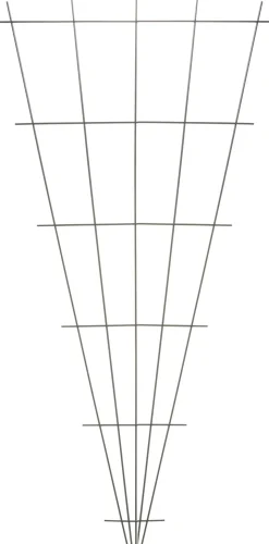 Nature Rankgitter V-Form Metall 150 x 5-75 cm grün