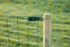 Nature Spanndraht-Set mit 2 Drahtklemmen kunststoffummantelt grün