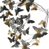 ntratuin Outdoor-Wanddeko Schmetterling gold / silber 74,5 x 6 x 68,5 cm